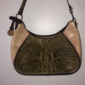Brahmin alligator skin shoulder bag EUC